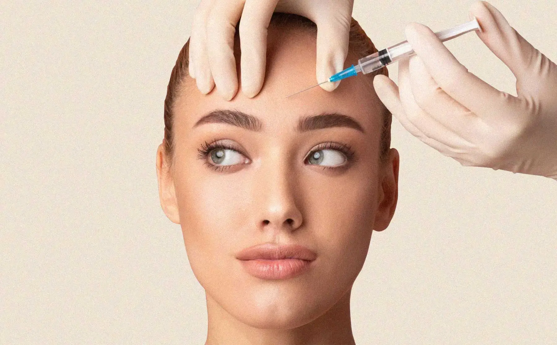 Behandlung von Stirnfalten und Zornesfalten